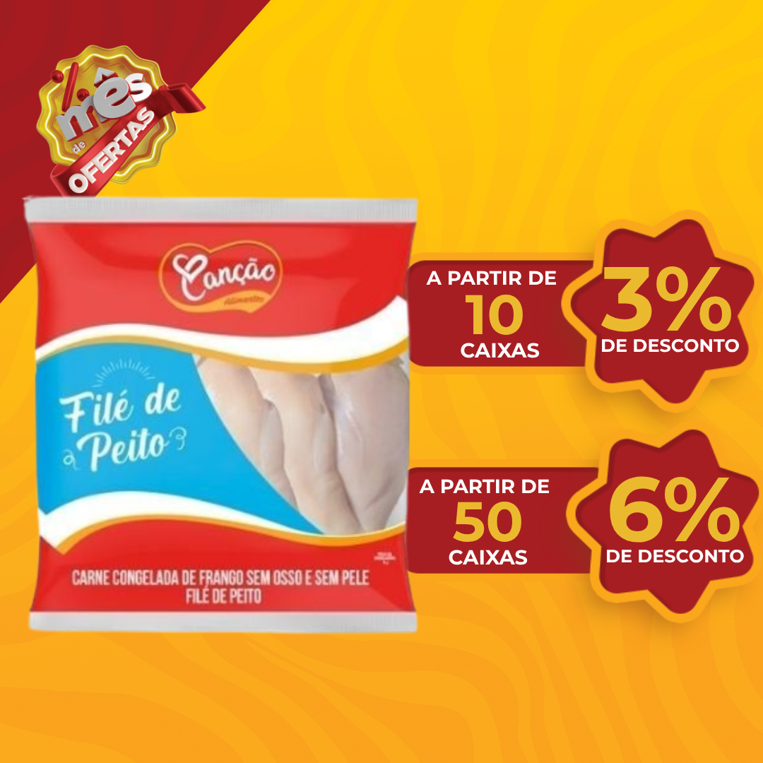 Fil&eacute; de Peito Cong Cx20kg -  Frango Can&ccedil;&atilde;o